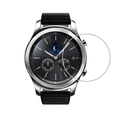 Screen Protector for Samsung Gear S3, designed to keep your smartwatch display scratch-free and clear. Enhance durability and maintain your device's sleek look with this essential accessory