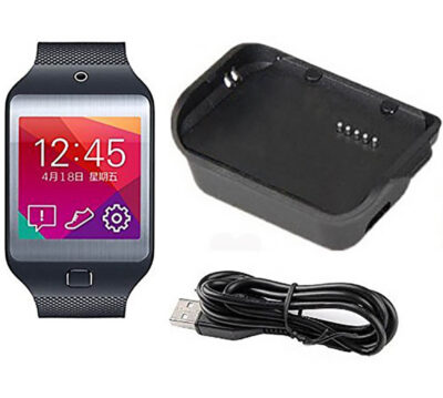 Charger for Samsung Gear 2 Neo R381, featuring a sleek design and USB connectivity. Perfect for keeping your smartwatch powered and ready for daily use. Shop now at Ele Straps!