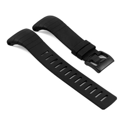 Durable Silicone Strap for Suunto Core. Perfectly designed for comfort and style, this black watch band is ideal for outdoor adventures and everyday wear. Upgrade your watch today!