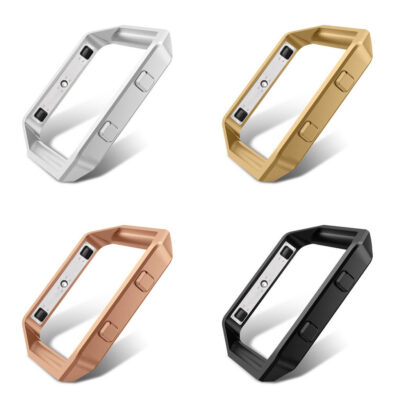 Stainless Steel Frame for Fitbit Blaze available in silver, gold, rose gold, and black. Enhance your smartwatch style with these durable, stylish accessories from Ele Straps