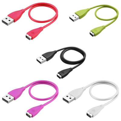 Charging Cable for Fitbit Charge HR in vibrant colors. Perfect for keeping your fitness tracker charged and ready. Shop now at Ele Straps for quality watch accessories!