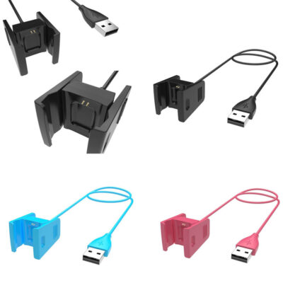 USB Charger for Fitbit Charge 2 in multiple colors. Keep your fitness tracker powered with this durable, reliable charging cable, perfect for everyday use. Shop now at Ele Straps!