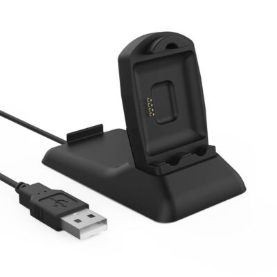 Charging Stand with Built-in Phone Holder for Fitbit Blaze. Perfect accessory for charging and displaying your smartwatch while keeping your phone handy. Ideal for fitness enthusiasts