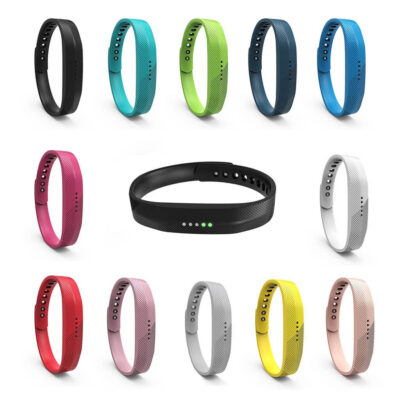 Rubber Band for Fitbit Flex 2 in various vibrant colors. Durable and comfortable, this strap is perfect for fitness enthusiasts looking to personalize their wearable technology