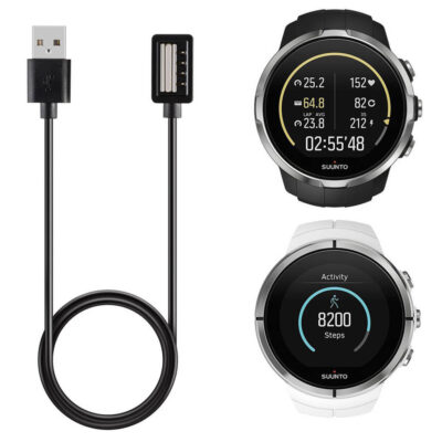 Charger for Suunto Spartan Ultra/Sport, featuring a durable USB connection for efficient charging. Perfect accessory for maintaining your Suunto watch's performance