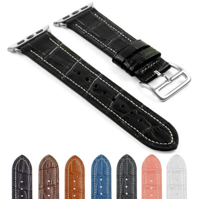 Elevate your style with the DASSARI Croc Strap for Apple Watch. Available in sizes 38mm, 40mm, 42mm, and 44mm, this luxurious strap offers comfort and elegance