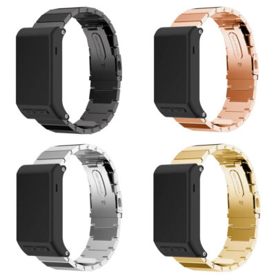 Stylish Link Bracelet for Garmin Vivoactive HR, available in black, silver, gold, and rose gold. Upgrade your smartwatch with this elegant and durable strap from Ele Straps