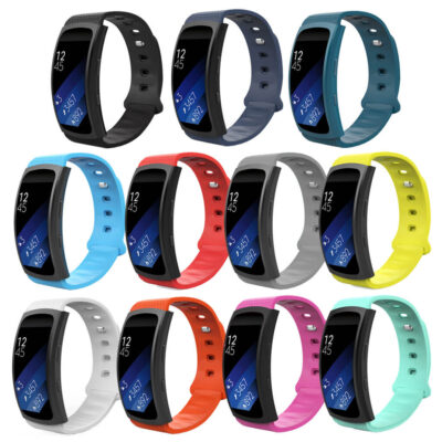 Active Band for Samsung Gear Fit 2 SM R360 displayed in various vibrant colors, showcasing a stylish and comfortable design perfect for fitness enthusiasts