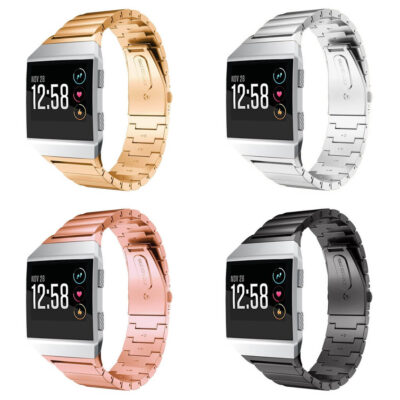 Modern Stainless Steel Strap for Fitbit Ionic available in four stylish colors. Upgrade your smartwatch with this durable and elegant accessory from Ele Straps. Perfect for any occasion!