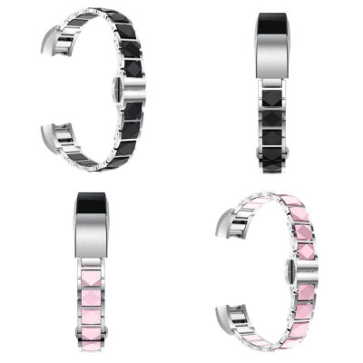 Elevate your style with the Ceramic and Stainless Steel Bracelet for Fitbit Alta & Alta HR. This elegant watch band combines durability and sophistication, perfect for any occasion