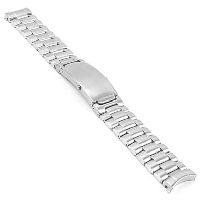 Stainless steel watch strap designed for the Omega Seamaster Planet Ocean. Available in 20mm and 22mm sizes, this durable metal band offers a sleek and stylish upgrade