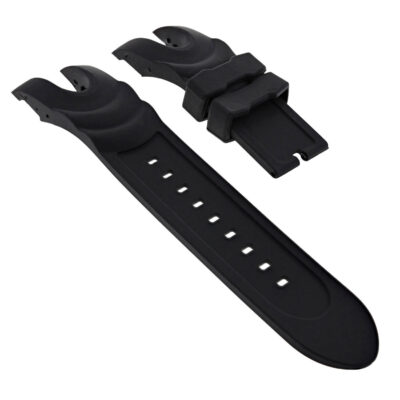 Silicone Rubber Watch Strap for Invicta Reserve Venom 6110. Durable and stylish, this black strap enhances your watch's look while ensuring comfort and flexibility. Perfect for everyday wear