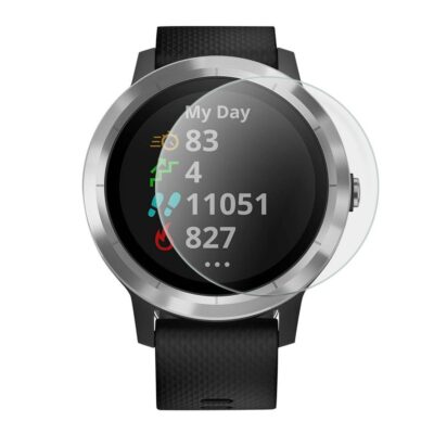 Protect your Garmin Vivoactive 3 with our durable screen protector. Designed for optimal clarity, it safeguards against scratches and damage, ensuring your watch stays pristine