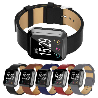 Discover the Everyday Leather Strap for Fitbit Versa & Versa 2, available in multiple colors. Upgrade your watch with this stylish, durable accessory from Ele Straps