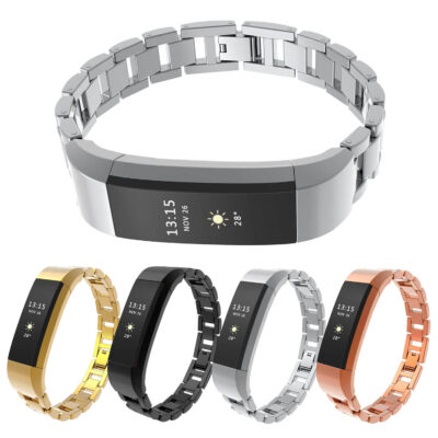 Stylish stainless steel strap for Fitbit Alta and Alta HR, available in gold, black, silver, and rose gold. Perfect for elevating your fitness tracker’s look