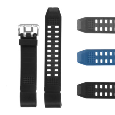 Silicone Rubber Strap for Fitbit Charge 2 in black, featuring a durable design with ventilation holes for breathability. Ideal for fitness enthusiasts seeking comfort and style