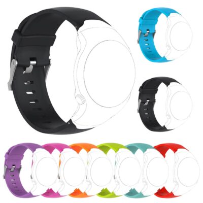 Active Band for Garmin Approach S3 displayed in various colors, including black, blue, purple, orange, and green. Perfect for style and comfort during any activity