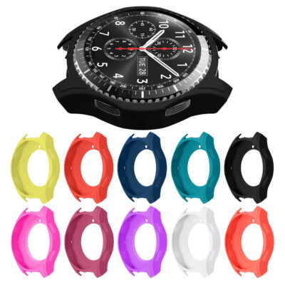 Protective Case for Samsung Gear S3 in various colors. Enhance your smartwatch's durability and style with this versatile accessory from Ele Straps. Perfect for everyday wear