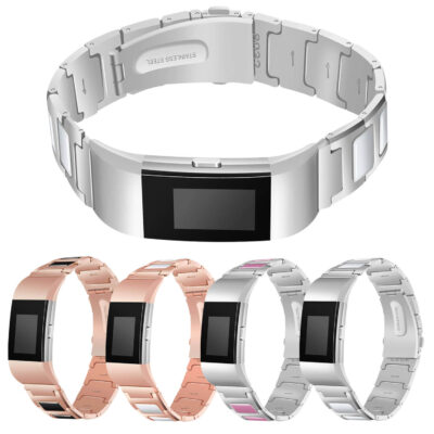 Stainless Steel Ceramic Strap for Fitbit Charge 2. Elevate your style with this durable, elegant strap, available in multiple colors. Perfect for fitness and fashion enthusiasts