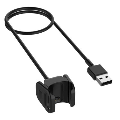 USB charger for Fitbit Charge 4 & Charge 3. Keep your fitness tracker powered with this durable, easy-to-use charging cable. Perfect for on-the-go charging solutions