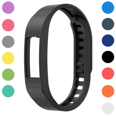 Active Band for Garmin Vivofit 2 in sleek black, designed for comfort and durability. Available in various colors to personalize your fitness tracker. Perfect for active lifestyles