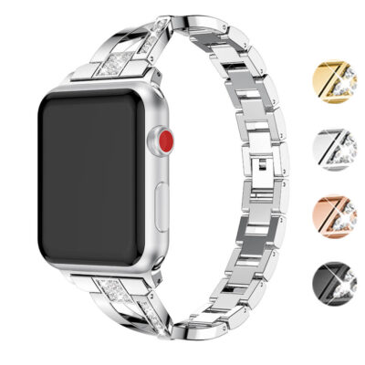 Elegant Jewelry Bracelet for Apple Watch, available in sizes 38mm to 45mm. Enhance your style with this stunning strap, perfect for any occasion. Shop now at Ele Straps!