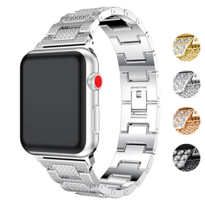 Elevate your style with the Rhinestone Everyday Bracelet for Apple Watch. Available in sizes 38mm to 49mm, this dazzling strap adds a touch of elegance to any outfit