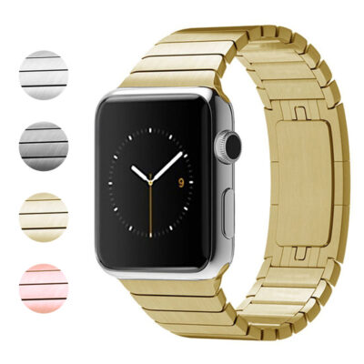 Discover the Slim Link Bracelet for Apple Watch, available in multiple sizes (38mm-49mm) and colors. Elevate your style with this sleek, modern watch band from Ele Straps