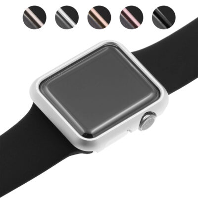 Alloy Protective Case for Apple Watch available in sizes 38mm, 40mm, 42mm, and 44mm. Enhance your watch's durability and style with this sleek, protective accessory