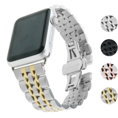 Elevate your style with the Jubilee Bracelet for Apple Watch. Available in sizes 38mm to 45mm, this sleek metal strap combines elegance and durability for any occasion