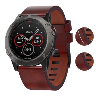 Vintage Leather Strap for Garmin D2 Delta PX offers a classic look and comfort. Perfect for enhancing your Garmin watch with style and durability. Shop now at Ele Straps!