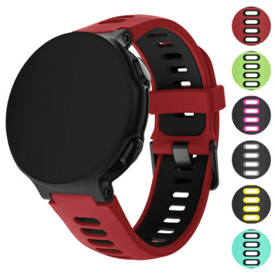 ColorBlock Active Band for Garmin Forerunner 220/230/235/260/620/735XT/Approach S5/S6/S20. Stylish, durable watch strap in vibrant colors, perfect for fitness enthusiasts. Upgrade your watch today!