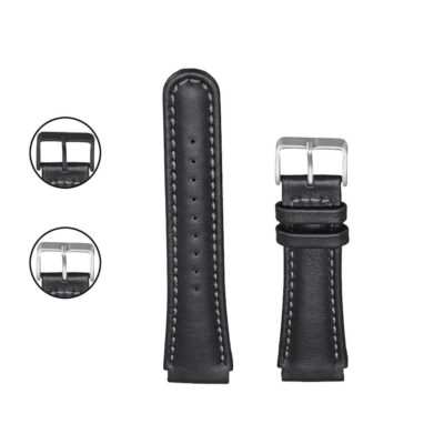 Stylish leather strap for Suunto X-Lander, featuring a sleek black design and durable construction. Upgrade your watch with this premium accessory from Ele Straps