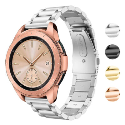 Stylish Everyday Bracelet for Samsung Galaxy Watch and Gear S3. Available in 20mm and 22mm sizes, this versatile strap enhances your watch with a sleek, modern look