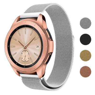 Milanese Mesh Bracelet for Samsung Galaxy Watch and Gear S3. Available in 20mm and 22mm sizes. Stylish, durable, and perfect for any occasion. Upgrade your watch today!