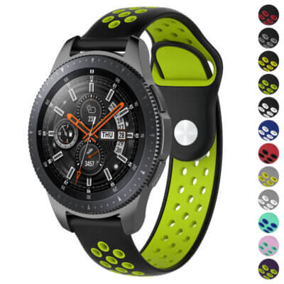 Perforated rubber strap for Michael Kors MKGO, featuring a sleek design with vibrant colors. Ideal for comfortable wear and enhanced style. Compatible with MKGO models