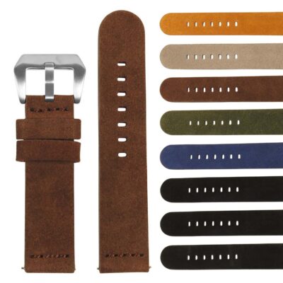 Heavy-Duty Suede Strap for Garmin Vivomove Style offers durability and comfort. Upgrade your smartwatch with this stylish and versatile accessory available in multiple colors