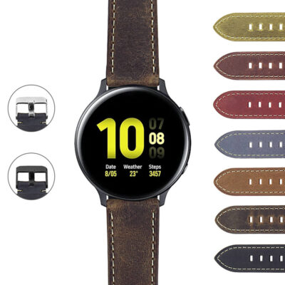 Vintage Leather Strap for Garmin Forerunner 55 offers a stylish upgrade with premium leather and a comfortable fit. Perfect for enhancing your watch's look and feel