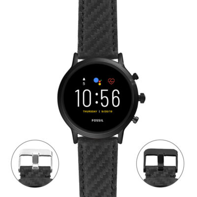 Upgrade your Fossil Gen 5 Smartwatch with the DASSARI Carbon Fiber Strap. This stylish, durable strap combines modern design with comfort, perfect for any occasion