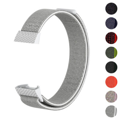 Nylon Sport Band for Fitbit Charge 4 & 3. Durable, breathable design available in multiple colors. Perfect for fitness enthusiasts seeking style and comfort. Upgrade your watch accessories!