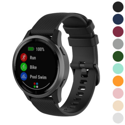 Active Band for Garmin Vivoactive 4: A durable and stylish watch strap designed for fitness enthusiasts. Perfect for running, biking, and swimming. Available in multiple colors