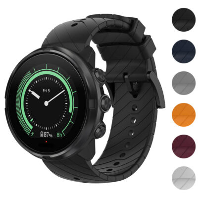 Rubber strap for Suunto 9, Spartan Sport, and D5. Durable and stylish, available in multiple colors. Perfect for enhancing your watch's look and comfort