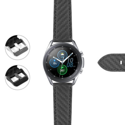 Elevate your style with the Carbon Fiber Strap for Samsung Galaxy Watch 3. Available in 20mm and 22mm sizes, this durable strap combines sleek design and comfort. Perfect for any occasion!