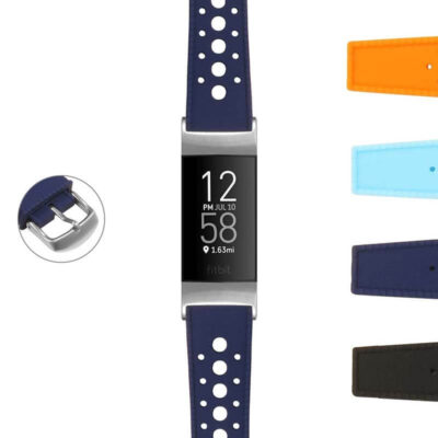 Shop the Retro Rally Strap for Fitbit Charge 4 & Charge 3 at Ele Straps. Stylish and comfortable, this watch band enhances your fitness tracker with a sporty look