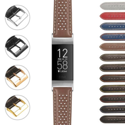 Upgrade your Fitbit Charge 4 & 3 with our Perforated Rally Strap. Stylish and breathable, this watch band offers comfort and a sporty look for any occasion