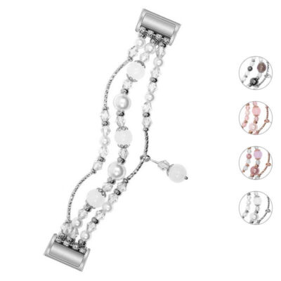 Elegant Crystal Bracelet for Fitbit Charge 4 & Charge 3. Enhance your smartwatch with this stylish accessory, featuring beads and a chic design for any occasion