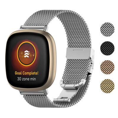 Stylish Mesh Band for Fitbit Versa 3, featuring a sleek design and adjustable fit. Available in multiple colors, perfect for enhancing your smartwatch experience