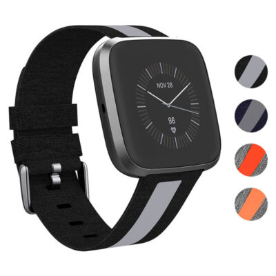 Shop the Reflective Band for Fitbit Versa & Versa 2. This stylish and functional watch strap enhances visibility during workouts and adds a modern touch to your fitness gear