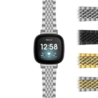 Beads of Rice Bracelet for Fitbit Sense offers a stylish and durable design. Upgrade your smartwatch with this elegant band, available in multiple colors to match your style