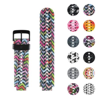 Colorful Pattern Active Band for Garmin Forerunner 220/230/235/620/630/735XT. Durable, stylish watch strap perfect for fitness enthusiasts. Upgrade your watch with vibrant design!